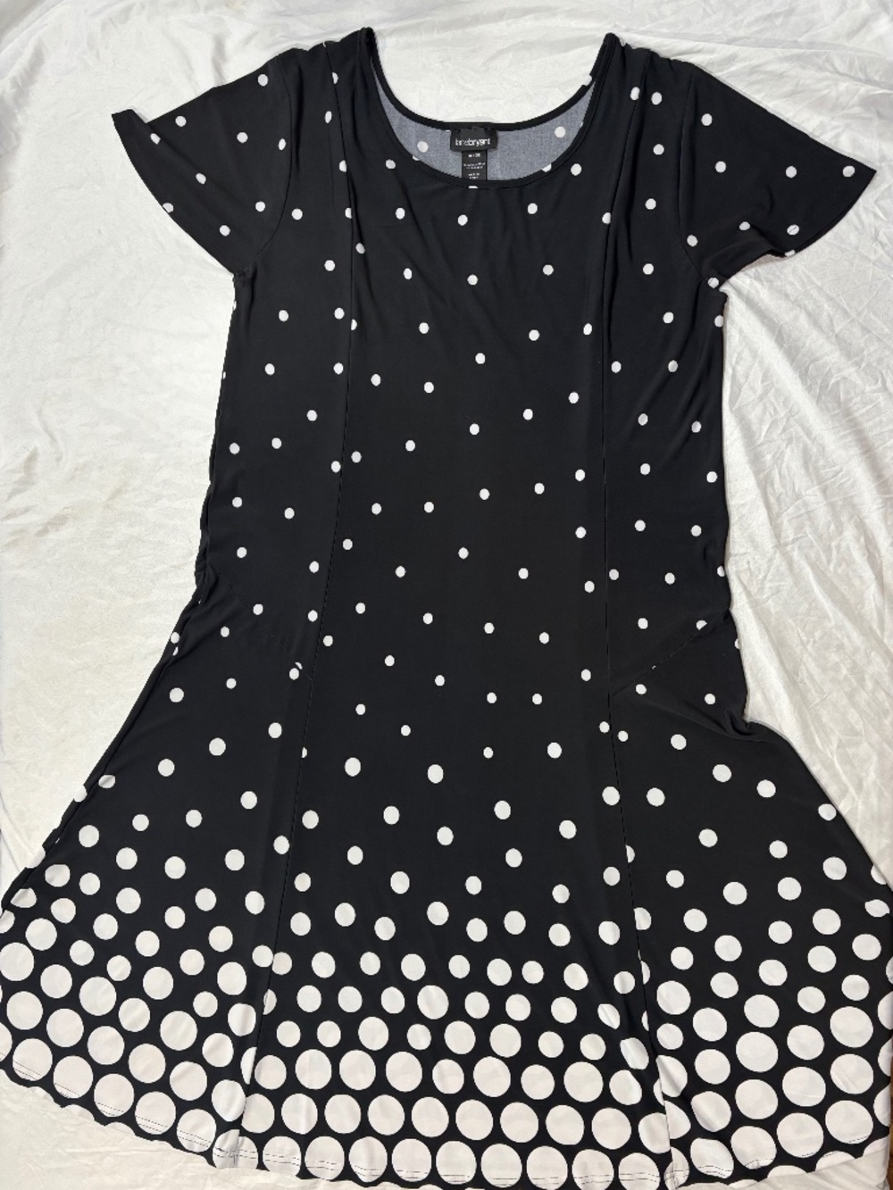 Lane Bryant Black & White Polka Dot Dress